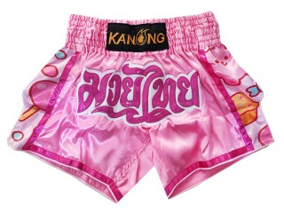 Kanong Kickboxen Hose : KNS-501-Pink