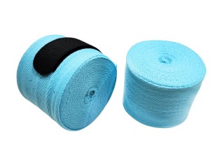 Kanong Elastische Boxbandagen : KN-Handbandagen-E-Himmelblau