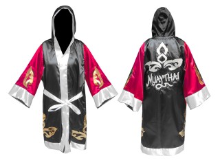 Kanong Boxmäntel personalisieren : KNFIR-143-Rosa-Schwarz