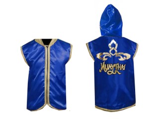 KANONG personalisierte Boxjacke mit Kapuze : KNHOD-121-Blau