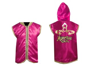 KANONG personalisierte Boxjacke mit Kapuze : KNHOD-121-Rosa