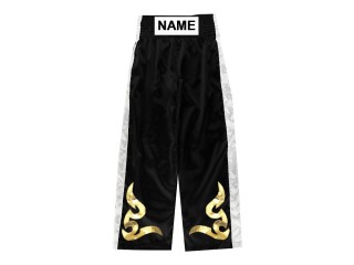 Personalisierte Kickboxhosen : KNPANTS-002-Schwarz