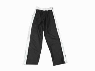 Individualisierte Kickboxhosen : KNPANTS-004-Retro-Schwarz