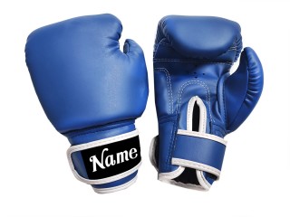 Boxhandschuhe selber gestalten für Kinder : KNGCUST-KIDS-437 Blau