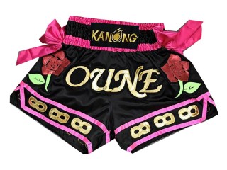 Kanong Personalisierte box hose damen : KNSCUST-1005 Schwarz