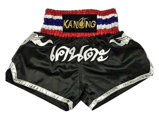 Kanong personalisierte Kickbox Shorts : KNSCUST-1010 Schwarz