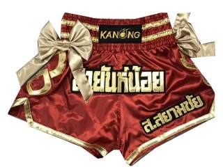 Kanong Kickbox Shorts selber gestalten : KNSCUST-1027 Rot