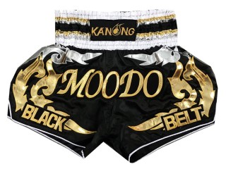Kanong Muay Thai Shorts selber gestalten : KNSCUST-1048 Schwarz