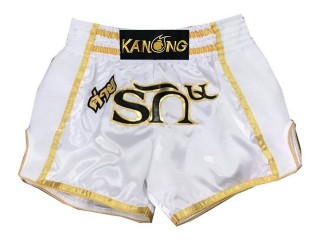Kanong personalisierte Kickboxing Hose : KNSCUST-1092 Weiß