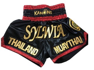 Kanong personalisierte Kickbox Hosen : KNSCUST-1094 Schwarz