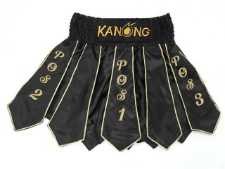 Kanong Gladiator Kickbox Shorts mit eigenen namen : KNSCUST-1170  Schwarz
