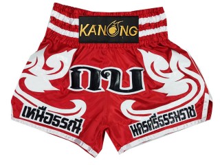 Kanong personalisierte Kickbox Shorts : KNSCUST-1193 Rot