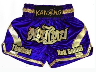 Kanong  thai boxhose selber gestalten : KNSCUST-1201 Blau