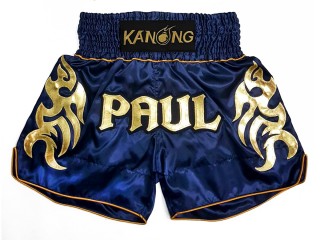 Kanong personalisierte Kickbox Shorts : KNSCUST-1204 Marine