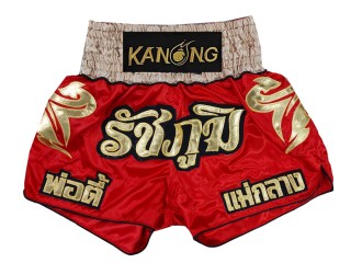 Kanong boxhose mit eigenen namen : KNSCUST-1223 Rot