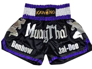 Kanong Kickboxing Hose selber gestalten : KNSCUST-1235 Schwarz