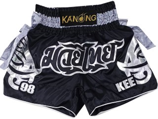 Kanong personalisierte Kickboxhose : KNSCUST-1238 Schwarz
