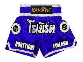 Kanong Kickboxing Hose selber gestalten : KNSCUST-1242-Blau