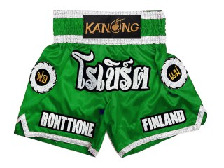 Kanong Personalisierte Kickboxen Shorts : KNSCUST-1242-Grün