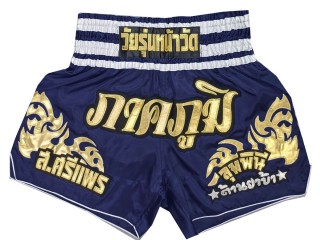 Kanong Personalisierte Kickboxing Hose : KNSCUST-1249-Marine