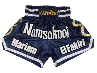 Kanong personalisierte Kickbox Shorts : KNSCUST-1250-Marine
