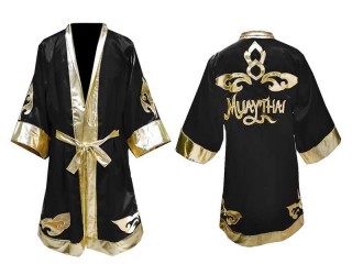 Kanong Boxer kostüm Boxmantel personalisieren : Schwarz-121