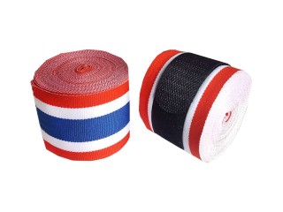 Kanong Elastische kickbox bandagen kinder : Thailändische Flagge