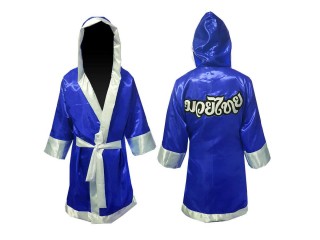 Kanong Boxerkostüm Boxermantel mit kapuze selber gestalten : Blau