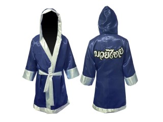 Kanong Boxer kostüm Boxermantel mit kapuze : Marinenblau