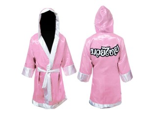 Kanong Boxer kostüm Boxermantel mit kapuze selber gestalten  : Rosa