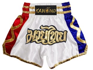 Kanong Kickboxen Hose : KNS-141-Weiß