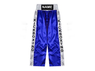Personalisierte Kickboxhosen : KNPANTS-001-Blau