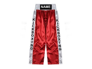 Personalisierte Kickboxhosen : KNPANTS-001-Rot