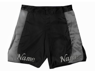 Personalisierte MMA Hose : Schwarz-Grau