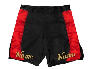Personalisierte MMA Hose : Schwarz-Rot