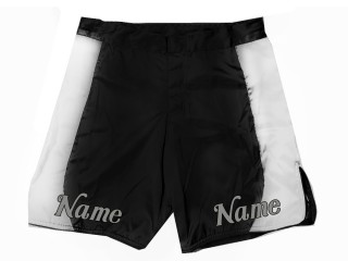Personalisierte MMA Hose mit eigenen namen : Schwarz-Weiß