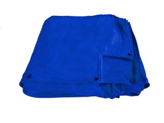 Personalisierte Ringplane Canvas Boxringplane 5x5 m Blau 