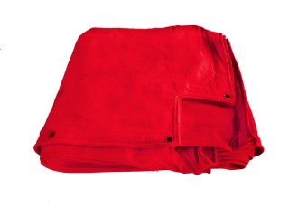 Personalisierte Ringplane Canvas Boxringplane 5x5 m Rot
