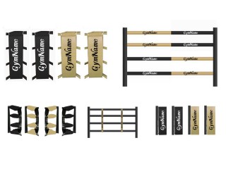 Personalisierte Boxring Abdeckungsset mit Ihrem eigenen Logo : Schwarz/Gold