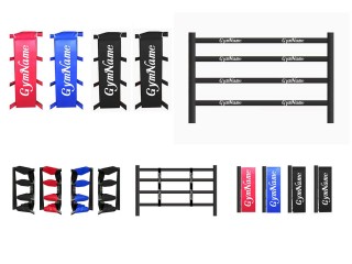 Personalisierte  Boxring Abdeckungsset mit Ihrem eigenen Logo : Rot/Blau/Schwarz