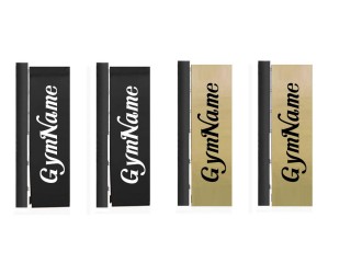 Personalisierte Boxring Spannschlossabdeckung  4tlg : Schwarz/Gold