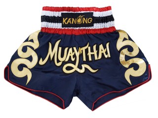 Kanong Kickbox Shorts Kick boxen hose : KNS-120-Marinenblau