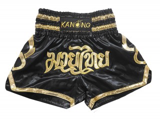 Kanong Kickbox-Shorts Kickboxen Hose : KNS-121-Schwarz
