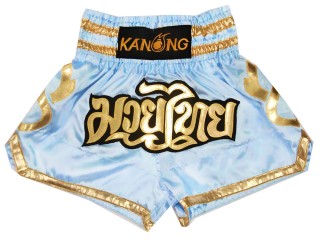 Kanong Kickbox-Shorts Kickboxen Hose : KNS-121-Hellblau