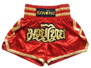 Kanong Kickbox-Shorts Kickboxen Hose : KNS-121-Rot