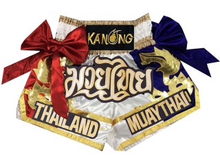 Kanong Kickbox Hosen : KNS-128-Weiß