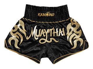 Kanong Kickbox-Shorts Kick-box Hosen : KNS-134-Schwarz