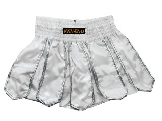 Kanong Kickbox Shorts Kick box Hosen : KNS-139-Weiß