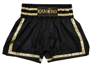 Kanong Kickboxen shorts boxhose : KNS-140-Schwarz-Gold