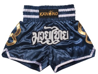 Kanong Kickbox Shorts Kick box Hose : KNS-143-Marinenblau